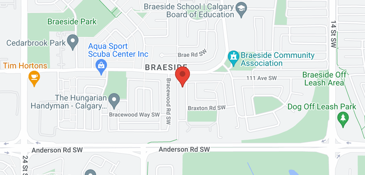 map of 11111 Braxton Road SW